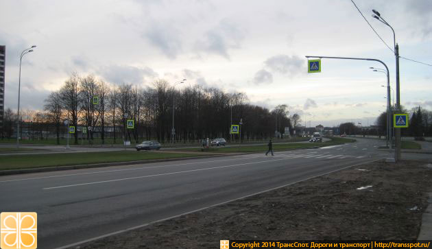 Не соответствующий пешеходу масштаб улиц в России в 2014